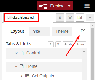 Node-RED Dashboard deploy